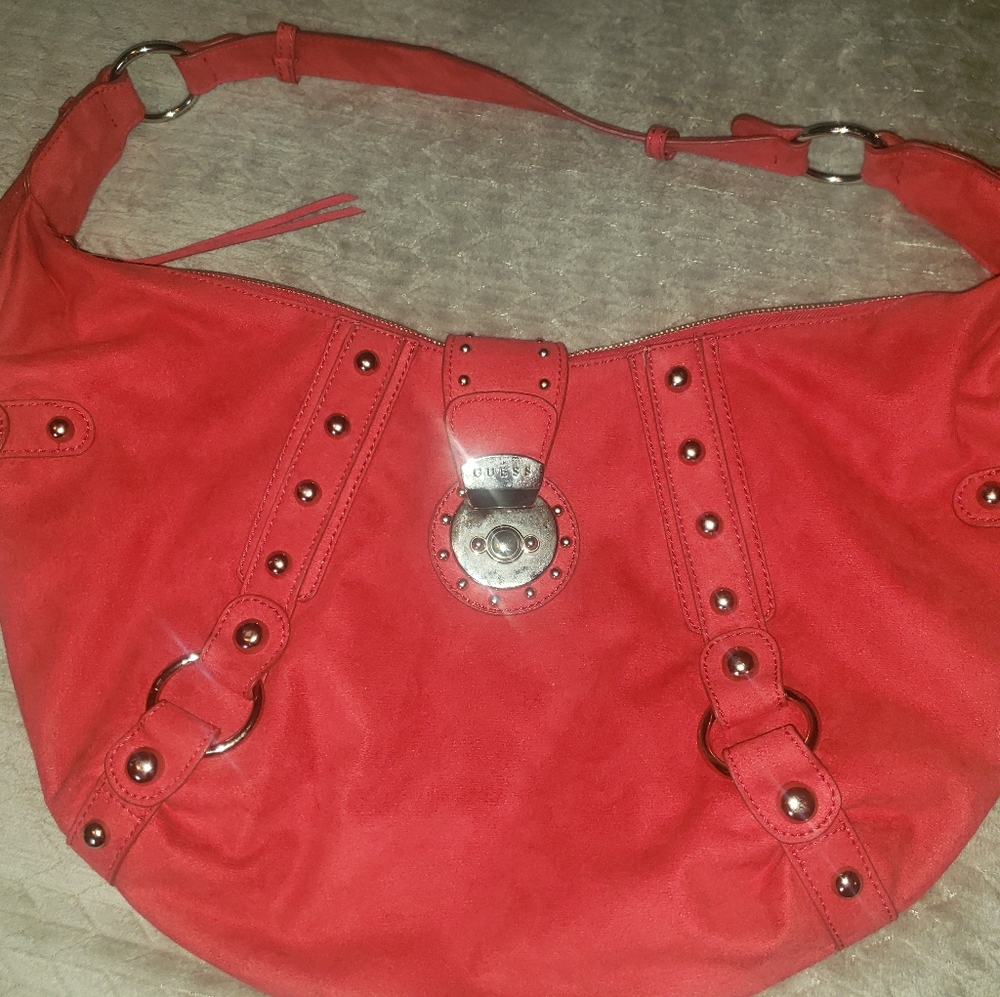 COPY - Guess Red Suede Purse